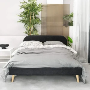 Łóżko Venlo Czarne 140X200 Cm
