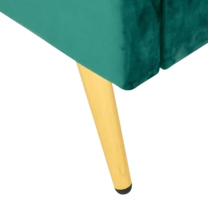 Łóżko Venlo Welurowe Zielone 160X200 Cm