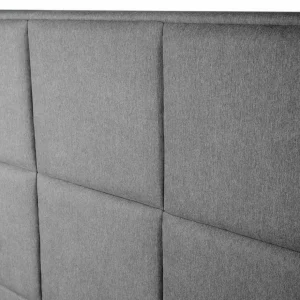 Łóżko Ze Stelazem Aster W Tkaninie Ciemnoszare 160X200 Cm