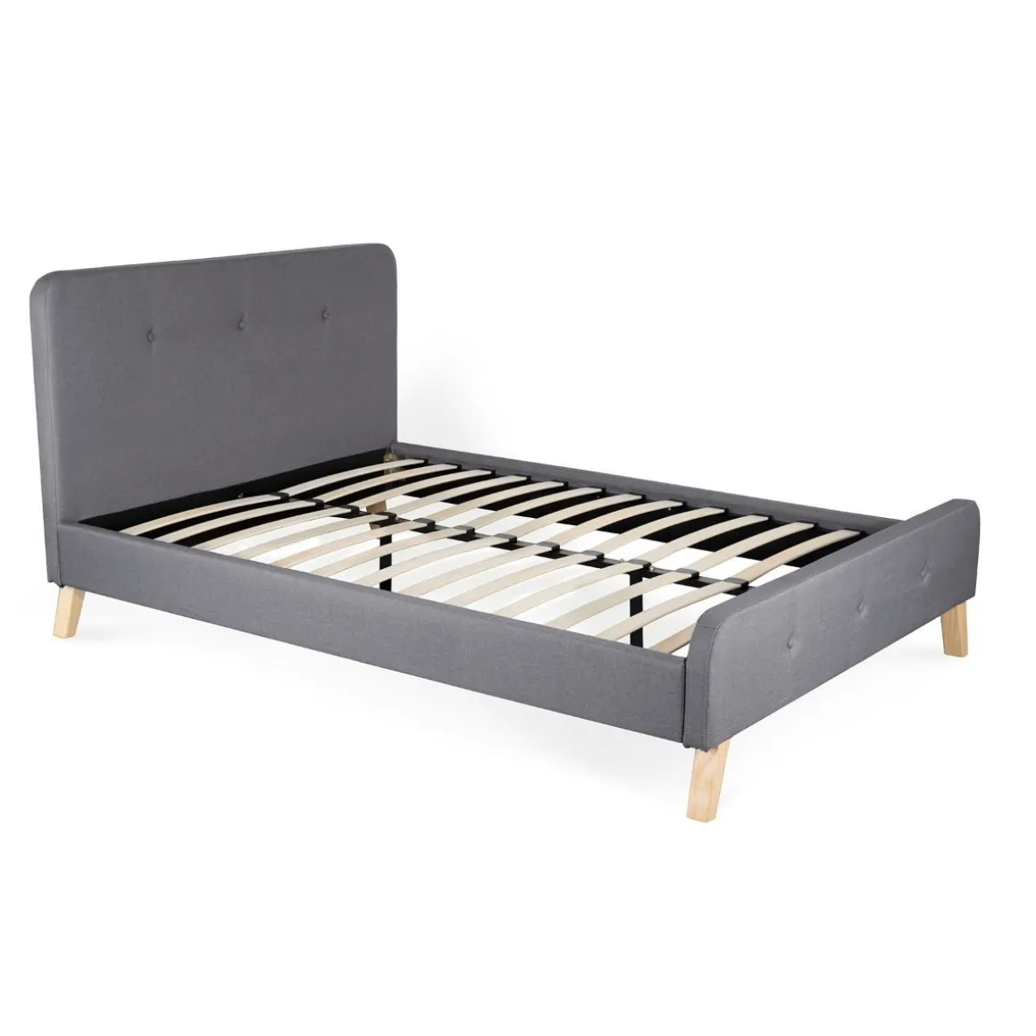 ko_ze_stelazem_mikkel_wel_4.webp Łóżko Ze Stelazem Mikkel Welurowe Szare 140X200 Cm