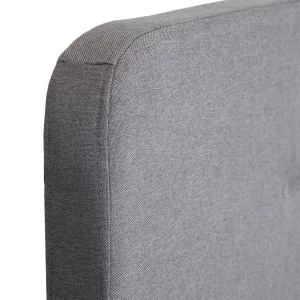 Łóżko Ze Stelazem Mikkel Welurowe Szare 140X200 Cm