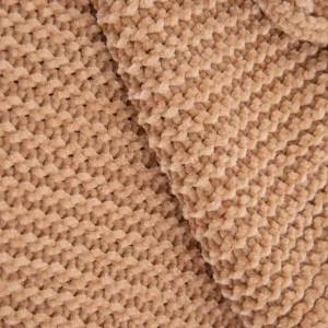 Koc Chenille Szenilowy Bezowy 130X170 Cm