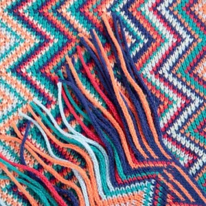 Koc Meba W Kolorowe Zygzaki 130X170 Cm