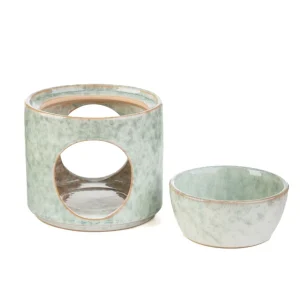 Kominek Soleto Ceramiczny Zielony 9X9X10 Cm