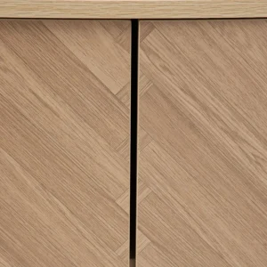 Komoda Swen Naturalna Z Metalowymi Nogami 80X40X88 Cm