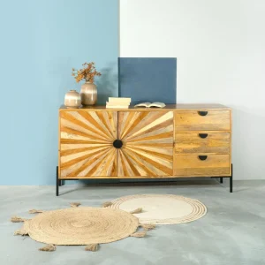 Komoda Tropea Lite Drewno Mango Z Akacja 150X40X75 Cm