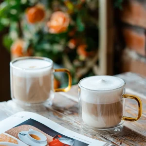 Komplet Szklanek Amber Z Podwojna Scianka 2 Szt. 320 Ml