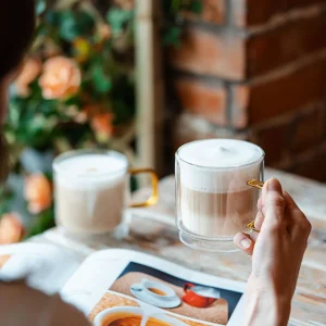 Komplet Szklanek Amber Z Podwojna Scianka 2 Szt. 320 Ml