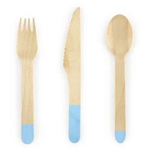 Komplet Sztućców Wooden Drewnianych 6 Os.