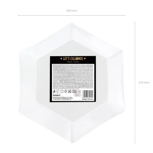 Komplet Talerzy Black Papierowych 6 Szt. Fi 23 Cm