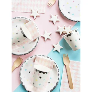 Komplet Talerzy Stars Ze Wzorem W Gwiazdki 6 Szt. Fi 18 Cm