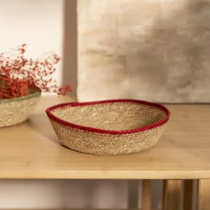 Kosz Do Przechowywania Clary Naturalny Z Trawy Morskiej 20X20X5 Cm