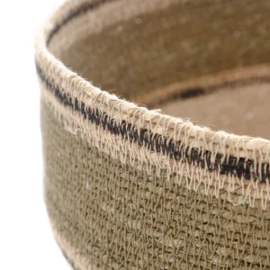 Kosz Do Przechowywania Maura W Zielone Paski 23X23X13 Cm