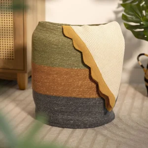 Kosz Do Przechowywania Regin W Kolorowe Paski 35X35X45 Cm