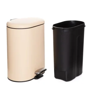 Kosz Lazienkowy Faustie Bezowy 24X22X31.2 Cm