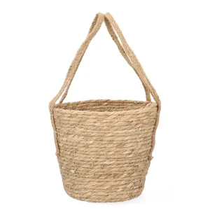 Kosz Lumbo Z Trawy Morskiej Z Uchwytami 28X25 Cm