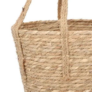 Kosz Lumbo Z Trawy Morskiej Z Uchwytami 28X25 Cm