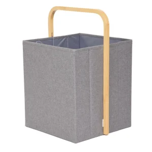 Kosz Na Bielizne Nellie Szary 36X32X50 Cm