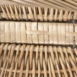 Kosz Piknikowy Lorenzo Naturalny W Listki 40X30X18/34 Cm