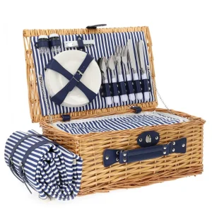 Kosz Piknikowy Orlando Dla 4 Osob Z Mata 46X30X20 Cm