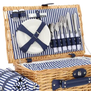 Kosz Piknikowy Orlando Dla 4 Osob Z Mata 46X30X20 Cm