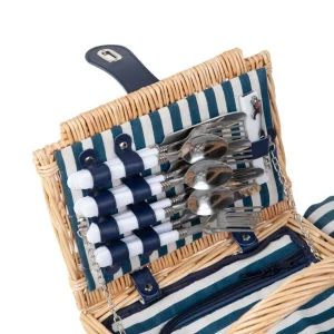 Kosz Piknikowy Orlando Dla 4 Osob Z Mata Z Podwojna Klapa 40X28X20 Cm