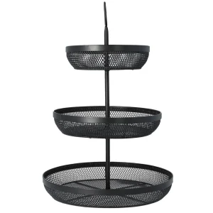 Koszyk Gridio Trzypietrowy Okragly 42X32 Cm