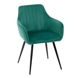 Krzeslo Andre Welurowe Zielone 56X61X86 Cm