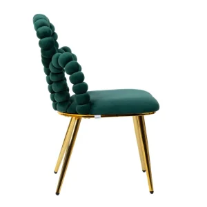 Krzeslo Bubble Beam Welurowe Zielone 56,5X52X87 Cm