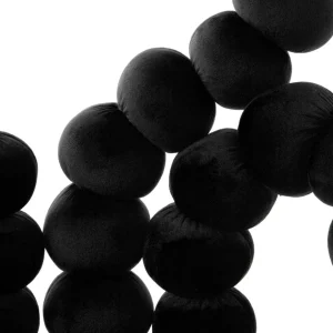 Krzeslo Bubble Beam Welurowe Czarne Z Czarnymi Nogami 56,5X52X87 Cm