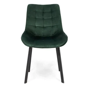 Krzeslo Colin Welurowe Zielone 53X61X88 Cm