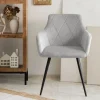 Krzeslo Fellice Welurowe Szare 56X61X86 Cm