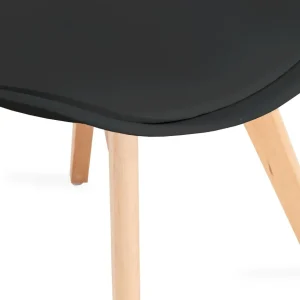 Krzeslo Fisco Czarne 48X56X82 Cm