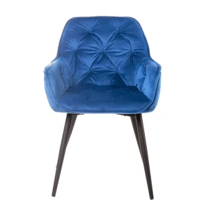 Krzeslo Flossi Welurowe Granatowe 57X63X84 Cm