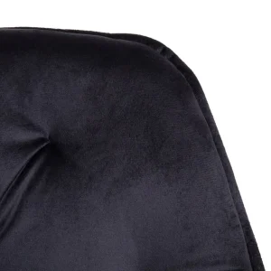 Krzeslo Flossi Welurowe Obrotowe Czarne 57X65X90 Cm