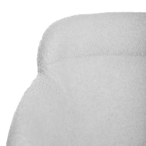 Krzeslo Fluffy Szare W Tkaninie Teddy 57X60X78 Cm