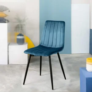 Krzeslo Golick Welurowe Granatowe 44X57X88 Cm