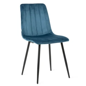 Krzeslo Golick Welurowe Granatowe 44X57X88 Cm