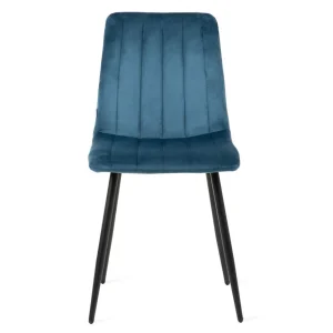 Krzeslo Golick Welurowe Granatowe 44X57X88 Cm