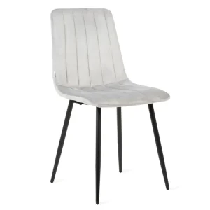 Krzeslo Golick Welurowe Jasnoszare 44X57X88 Cm