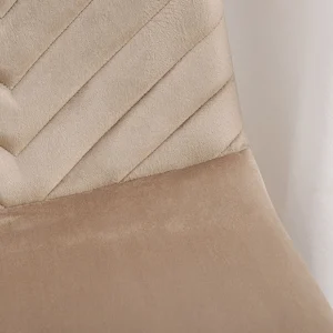 Krzeslo Gunhild Welurowe Bezowe 44X57X88 Cm