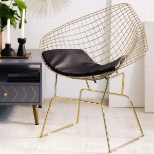 Krzeslo Industrial Metalowy 83X64X82 Cm