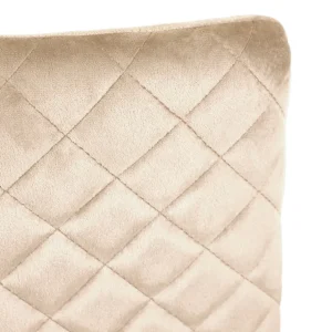 Krzeslo Logan Welurowe Bezowe 44X44X92 Cm