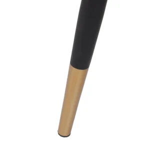 Krzeslo Logan Welurowe Czarne 44X44X92 Cm