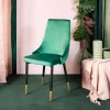 Krzeslo Logan Welurowe Zielone 44X44X92 Cm