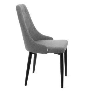 Krzeslo Louis Quilter W Tkaninie Szare 44X59X88 Cm