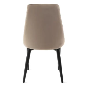 Krzeslo Louis Ribbon Welurowe Bezowe 44X59X88 Cm