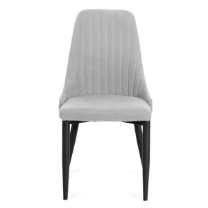 Krzeslo Louis W Tkaninie Jasnoszare 44X59X88 Cm