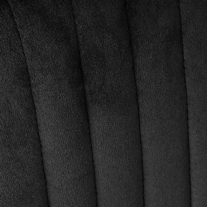 Krzeslo Louis Welurowe Czarne 44X59X88 Cm