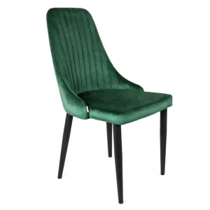 Krzeslo Louis Welurowe Zielone 44X59X88 Cm